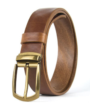 Luxusný kožený opasok s dezénom HERITAGE, šírka 3.3cm, Výroba na Slovensku