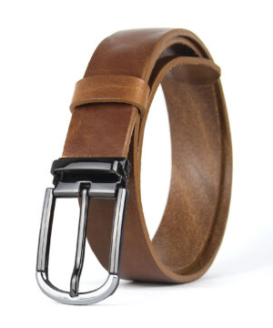 Luxusný kožený opasok s dezénom ONYX EDGE, šírka 3.3cm, Výroba na Slovensku