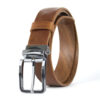 Luxusný kožený opasok s dezénom STRIKE, šírka 3.3cm, Výroba na Slovensku