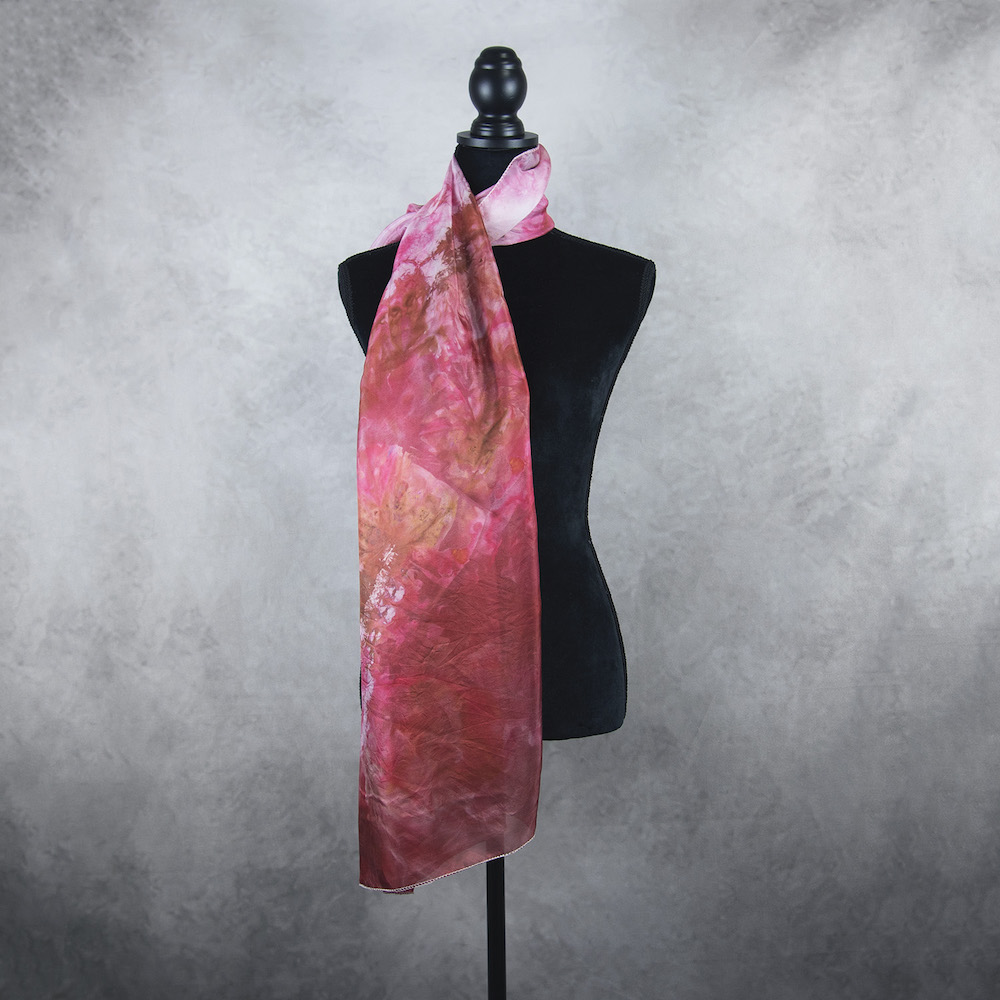 Luxusný hodvábny šál LIMITED_01, Výroba na Slovensku, 140 x 80cm