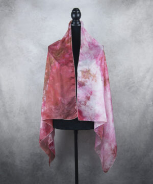 Luxusný hodvábny šál LIMITED_01, Výroba na Slovensku, 140 x 80cm – Obrázok 3