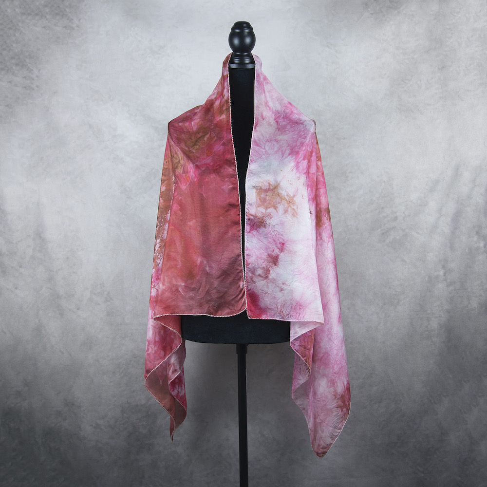 Luxusný hodvábny šál LIMITED_01, Výroba na Slovensku, 140 x 80cm – Obrázok 3