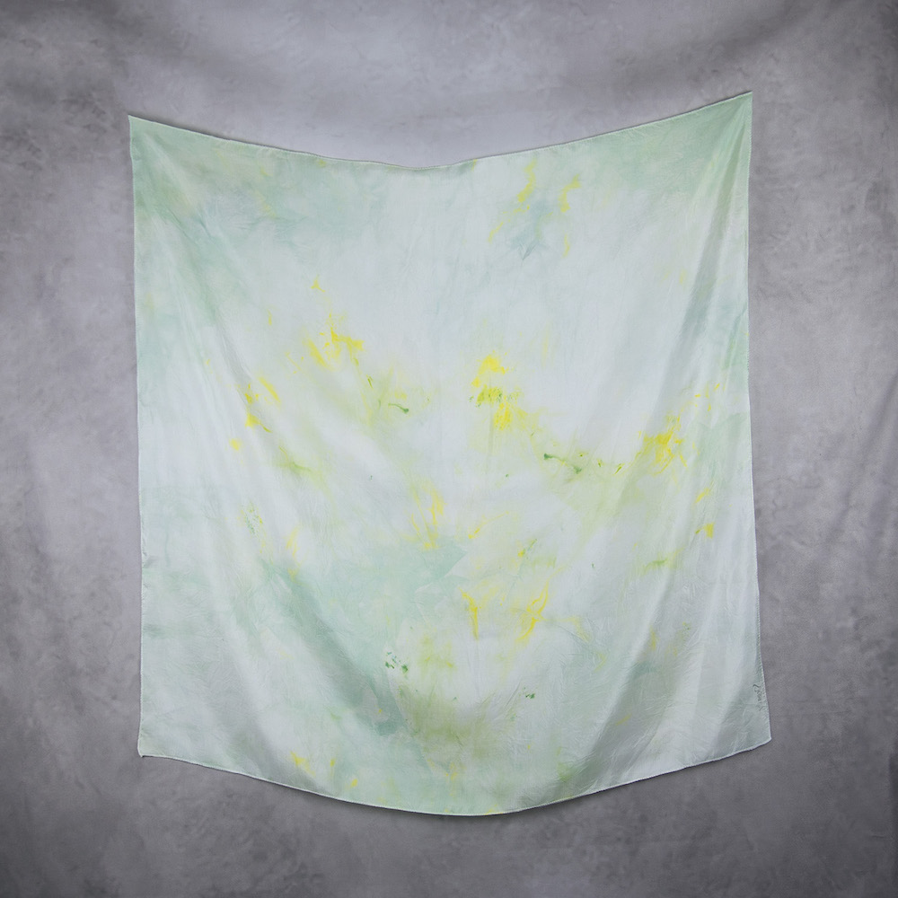 Luxusná hodvábna šatka VZOR_78, 90 x 90cm, Vyrobené na Slovensku – Obrázok 2