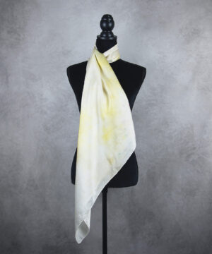 Luxusná hodvábna šatka LIMITED_341, Ručná výroba na Slovensku, 90 x 90cm – Obrázok 4