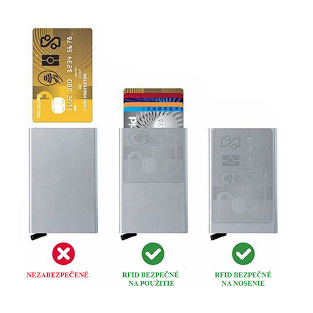 Pánsky darčekový set 16 - kožený opasok s auto.prackou + RFID púzdro, čierna farba – Obrázok 6