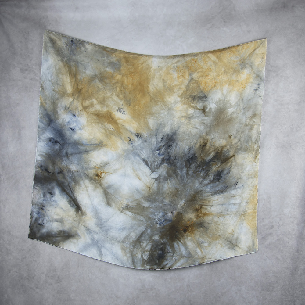 Luxusná hodvábna šatka VZOR_93, 80 x 90cm, Vyrobené na Slovensku – Obrázok 2